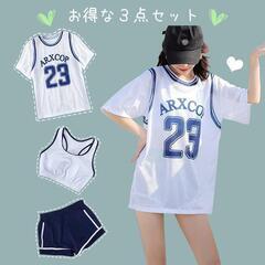 【新品未使用】Lサイズ 水着 3点セット ラッシュガード セパレ...