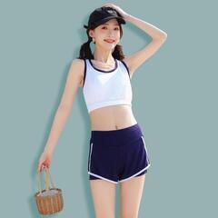 【新品未使用】Lサイズ 水着 3点セット ラッシュガード セパレート ユニフォーム スポーツ 半袖の画像