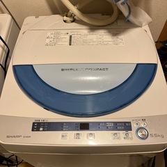 【取引決定済】洗濯機　5.5キロ　節水タイプの画像