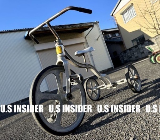 LAより入荷!!　激レア!! カルフォルニア州　1974年　小学校専用三輪車■タイヤまで全てが鉄製■USA非売品■岐阜より迅速発送!!