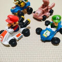 マリオ ルイージ ピーチ クッパ ゴーカート おもちゃ フィギュアの画像