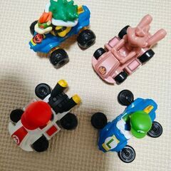 マリオ ルイージ ピーチ クッパ ゴーカート おもちゃ フィギュアの画像