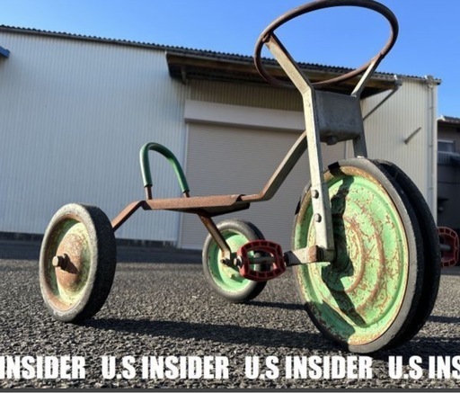 LAより入荷!! 送料無料!!　鉄製三輪車■アメリカンヴィンテージ■大型73cm■岐阜より迅速発送!!