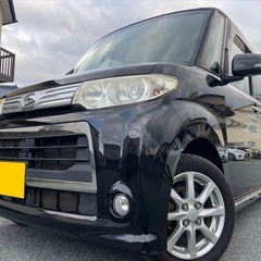 Bluetoothナビ付き☆月々9千円〜分割可❗️車検付き！【名義変更代込み】広い車内！大人気‼️ダイハツ タントカスタム☆Bluetoothナビ付き☆走行中DVD見れます☆純正アルミ☆事故修復歴無し☆スライドドア付き☆ドライブレコーダー☆そのまま乗って帰れます！の画像