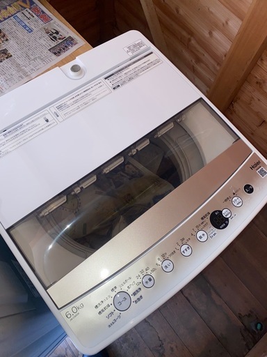 ハイアール　全自動洗濯機　JW-C60GK 6.0kg 2021年製