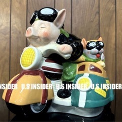 LAより入荷!!　送料無料!! クッキージャー■ブタさん サイド...