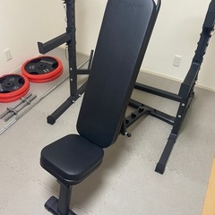 ホームジムセット ラック/ベンチ/バーベル/ダンベル 140kg