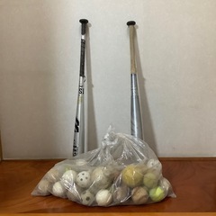 軟式野球　金属バット　ボール