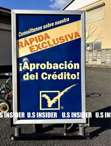 LAより入荷!!　店舗案内看板　 / リバーシブル（英語、ポルトガル語）　存在感抜群の大型130cm　送料無料★岐阜より迅速発送!! LAより入荷!! 店舗案内看板 / リバーシブル（英語、ポルトガル語