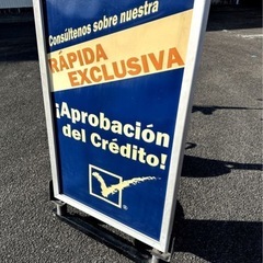 LAより入荷!!　店舗案内看板　 / リバーシブル（英語、ポルトガル語）　存在感抜群の大型130cm　送料無料★岐阜より迅速発送!! LAより入荷!! 店舗案内看板 / リバーシブル（英語、ポルトガル語