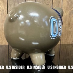 LAより入荷!! ■Circo　ブラウン　ナンバー9　フットボールプレーヤー　ピギーバンク　貯金箱　ブタさん　■岐阜より迅速発送!!の画像