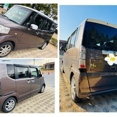 H24 NBOX+カスタムGL/Bカメ/ナビ/車検7年6月/ホワイト‎とブラウンの可愛い2トーンカラー/お急ぎではない方の画像