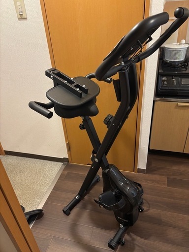 Steady フィットネスバイク マット 背もたれ付き ST120-BL

