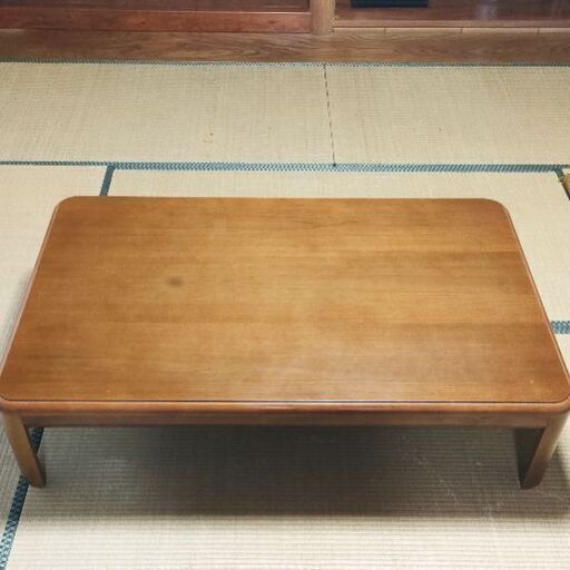150cm×90cm 家具調こたつ 継ぎ脚付き 高さ2段階調整可