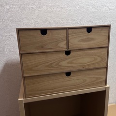 【決まりました】ニトリ　木製収納ケース3段の画像