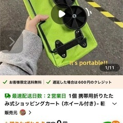 折りたたみキャリーバッグの画像