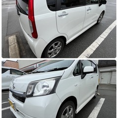 ダイハツ ムーヴ/2014年式/車検あり/Pスタート/電格ミラー/LEDライト/ETC/アイドルストップ/デジタルインナーミラー/燃費計/タコメーター/地デジナビ/LA100/低燃費/夏冬タイヤありの画像