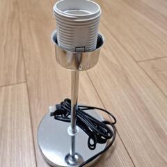 亜麻布シェード付きナイトスタンドランプ、LED電球付【PSE認証済】の画像