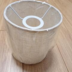 亜麻布シェード付きナイトスタンドランプ、LED電球付【PSE認証済】の画像