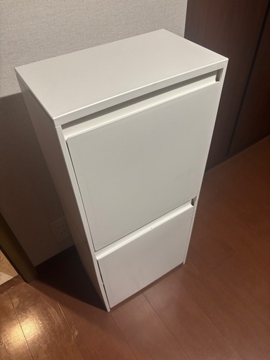 【美品】KEYUCA rectie分別ボックス 深2段 W37×D22×H89cm