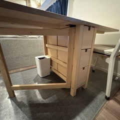 【画像更新】IKEA折りたたみダイニングテーブル＋IKEAチェア2脚の画像