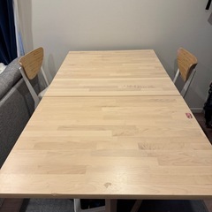 【画像更新】IKEA折りたたみダイニングテーブル＋IKEAチェア2脚の画像