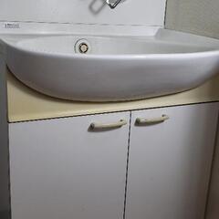 【譲渡済】TOTO洗面台【三面鏡】古民家等に！の画像