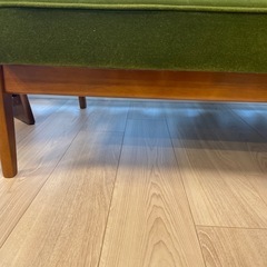 カリモク60 2シーターソファ　モケットグリーンの画像