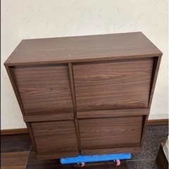 家具350 キャビネット ラック シェルフ 収納 収納家具 収納ラック リビング収納 ブラウン
