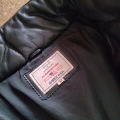 AVIREX　革製ダウンコート　XLの画像
