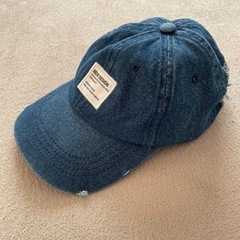 デニムキャップ帽の画像