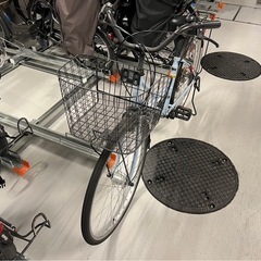 【土日で破棄】自転車　ママチャリ　水色　26インチの画像