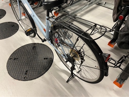 【土日で破棄】自転車　ママチャリ　水色　26インチ