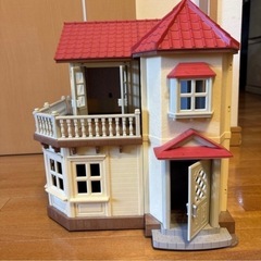 ジャンク品 あかりの灯る大きなお家 シルバニア