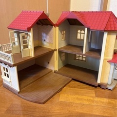 ジャンク品 あかりの灯る大きなお家 シルバニアの画像