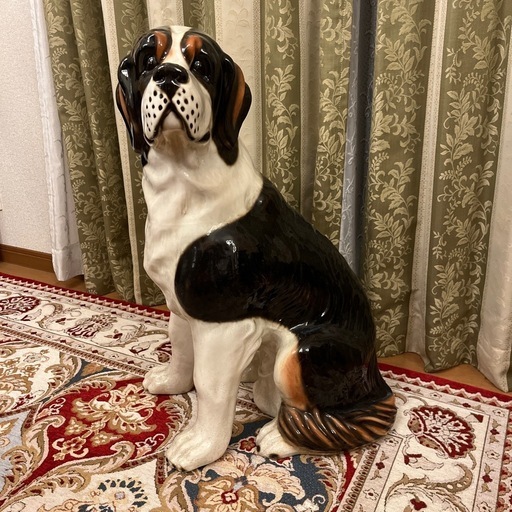 2024 置物陶器セントバーナード イタリア製】セントバーナード置き物