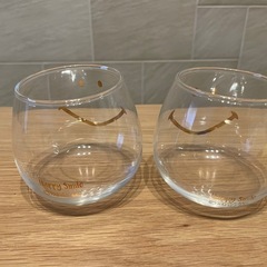 ニコちゃんのペアグラスの画像