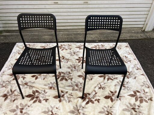 イケア★IKEA★チェア★ADDE★アッデ★ブラック2点セット