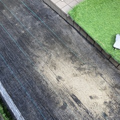 人工芝　防草シート付きの画像