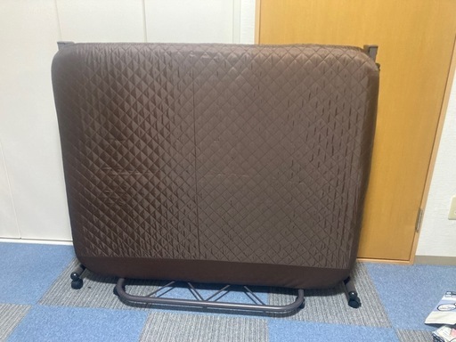 山善　折りたたみベッド　セミダブル