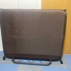 山善　折りたたみベッド　セミダブル