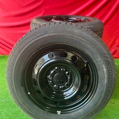 MAZDA　純正　鉄チン　15インチ 6J PCD114.3 5穴　ブリジストン　エコピア×2本　MAXRUN×2本 195/65R15の画像