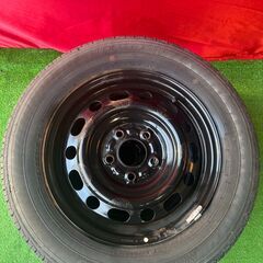 MAZDA　純正　鉄チン　15インチ 6J PCD114.3 5穴　ブリジストン　エコピア×2本　MAXRUN×2本 195/65R15の画像
