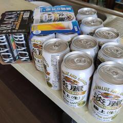 淡麗生缶ビールとボスブラック缶コーヒー