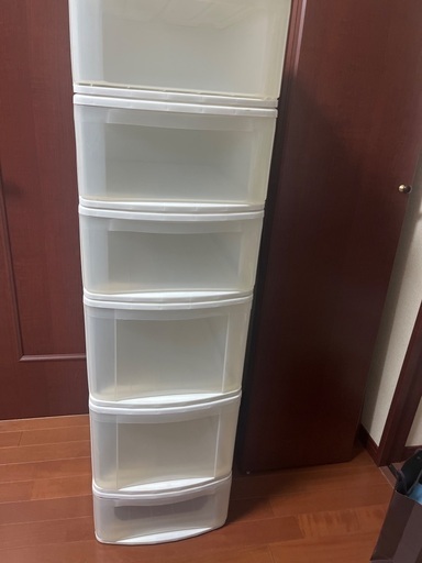 収納ケース6段　白