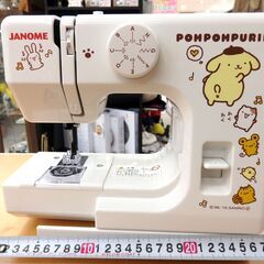 143/703 JANOME ジャノメ ポムポムプリン コンパクトミシン PN-20 美品の画像