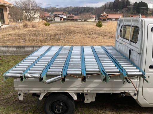 大幅値下げ！残り５セット！　太陽工業　ローラーコンベアー　２m 中荷重用　訳あり格安　配送可　2本セット