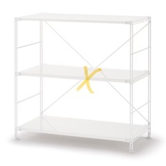 無印良品スチールユニットシェルフ小