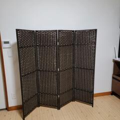 パーテーション 4連 高さ148cm SSCR-4(DBR) ダ...