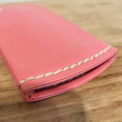 キタムラ★本革メガネケース　もも色♫6300円の画像